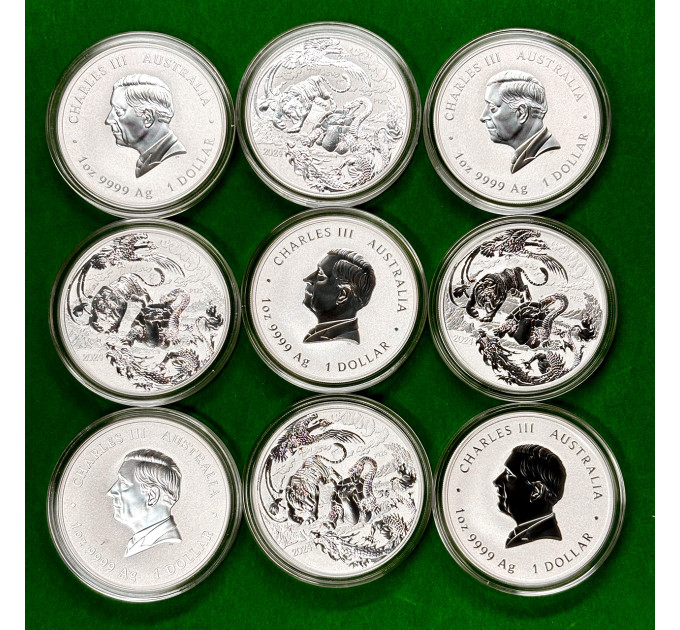 Серебряная монета $1 Мифы и Легенды Австралии 1oz 2024