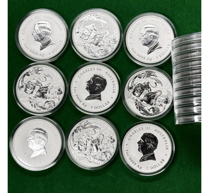 Серебряная монета $1 Мифы и Легенды Австралии 1oz 2024