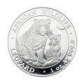 Инвестиционная серебряная монета S100 African Leopard 1oz 2024 Сомали