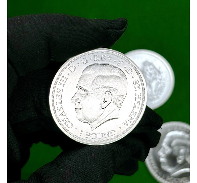 Серебряная монета £1 «Уна и Лев» 2023 года, 1 унция 