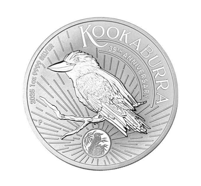 Серебряная монета 1$ Кукабарра 2025, 1 унция, Австралия