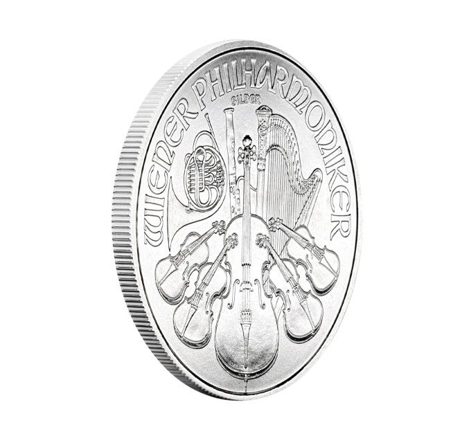 Серебряная монета 1,5€ Венская Филармония 2014, 1 унция, Австрия
