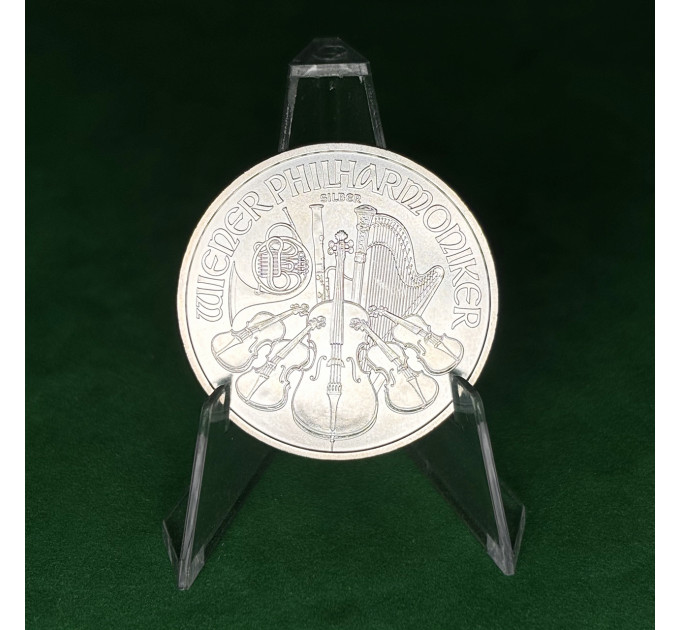 Серебряная монета 1,5€ Венская Филармония 2014, 1 унция, Австрия