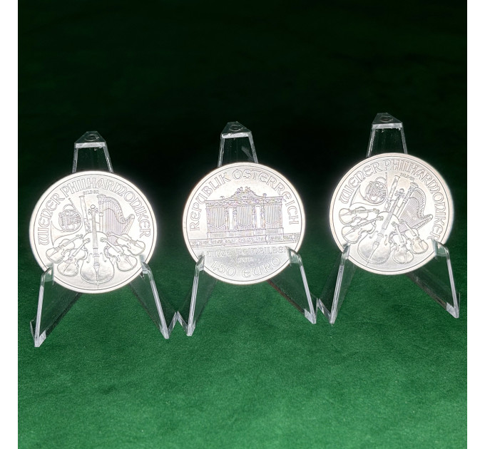Серебряная монета 1,5€ Венская Филармония 2014, 1 унция, Австрия