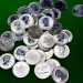 Серебряная инвестиционная монета 5$ Кленовый Лист 2012 года, Канада, 1 унция
