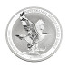Серебряная инвестиционная монета $1 «Клинохвостый орёл» 2023  Австралия