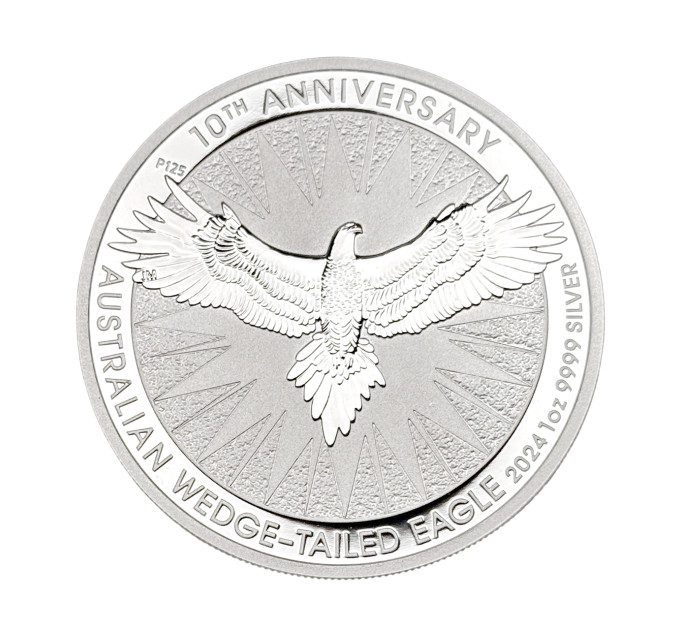 Инвестиционная серебряная монета $1 Клинохвостый орел 1oz 2024 Австралия