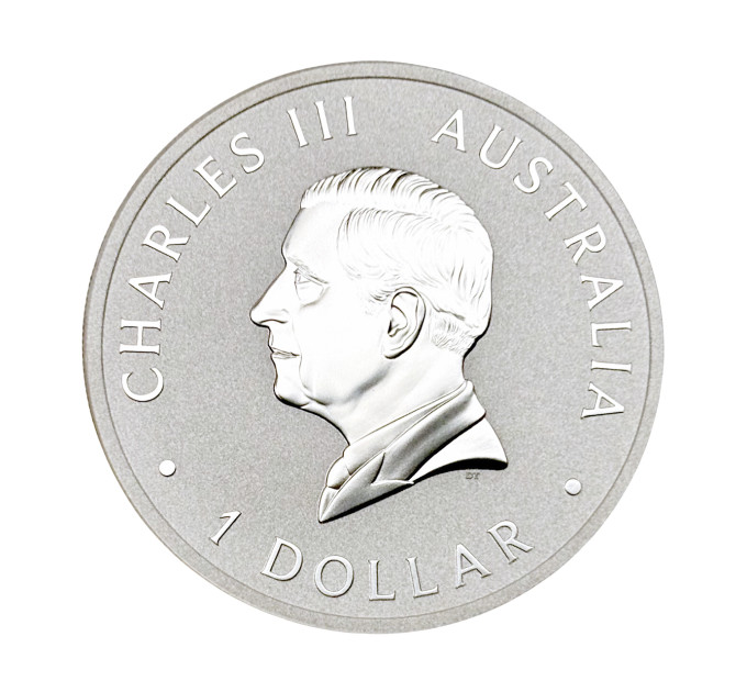 Инвестиционная серебряная монета $1 Клинохвостый орел 1oz 2024 Австралия