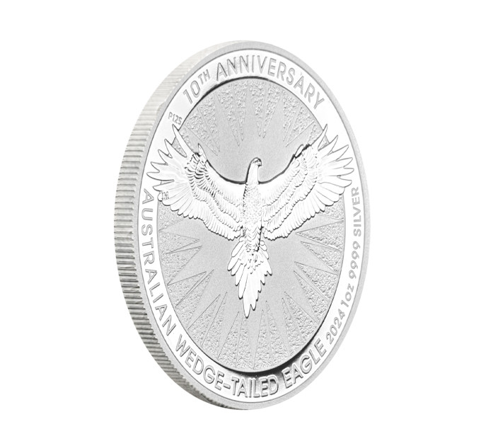 Инвестиционная серебряная монета $1 Клинохвостый орел 1oz 2024 Австралия