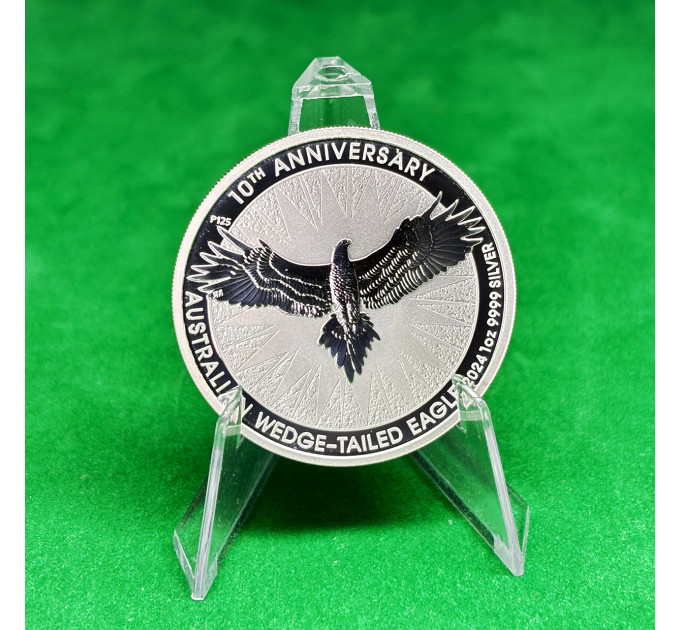 Инвестиционная серебряная монета $1 Клинохвостый орел 1oz 2024 Австралия