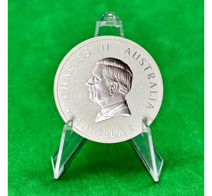 Инвестиционная серебряная монета $1 Клинохвостый орел 1oz 2024 Австралия