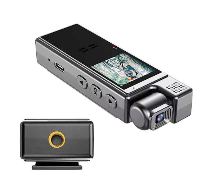 Нагрудная боди-камера FullHD с экраном 1.3” и Wi-Fi