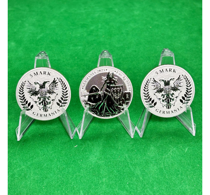 Серебряная монета Germania 2025, 5 марок, 1 oz, 999.9, с сертификатом