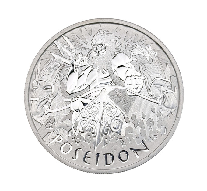 Серебряная монета 1$ Poseidon 1oz 2021 — Австралия