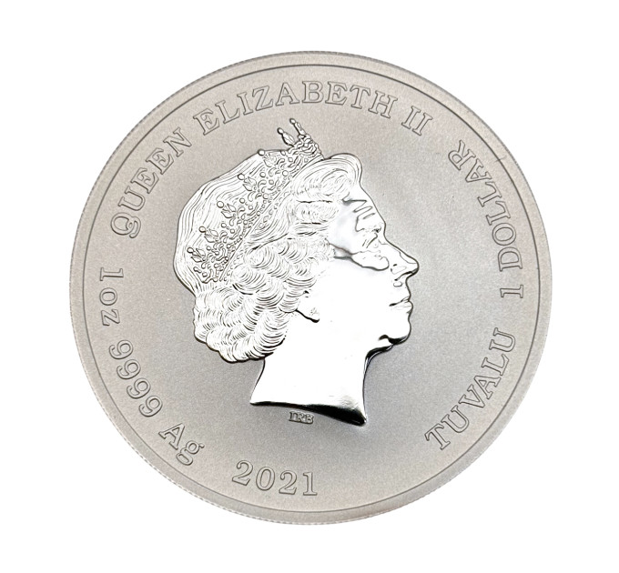 Серебряная монета 1$ Poseidon 1oz 2021 — Австралия