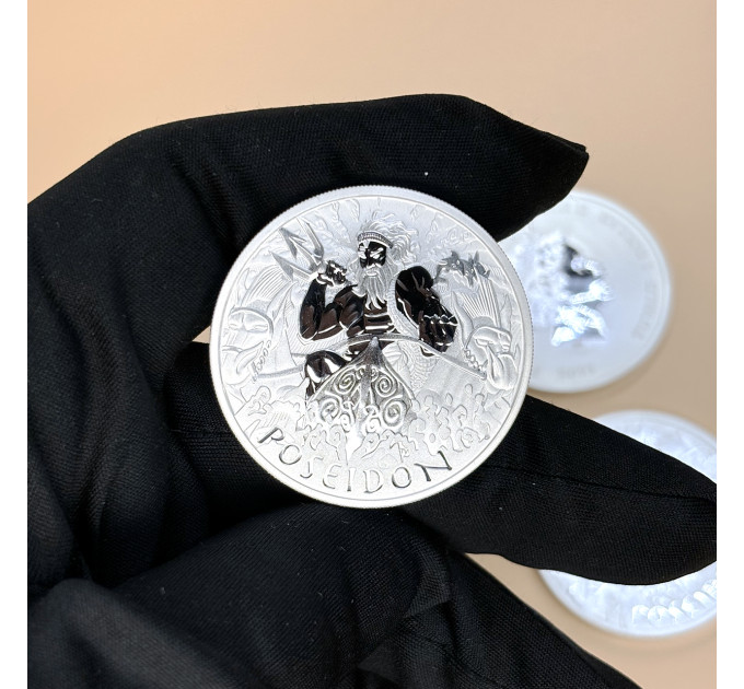 Серебряная монета 1$ Poseidon 1oz 2021 — Австралия