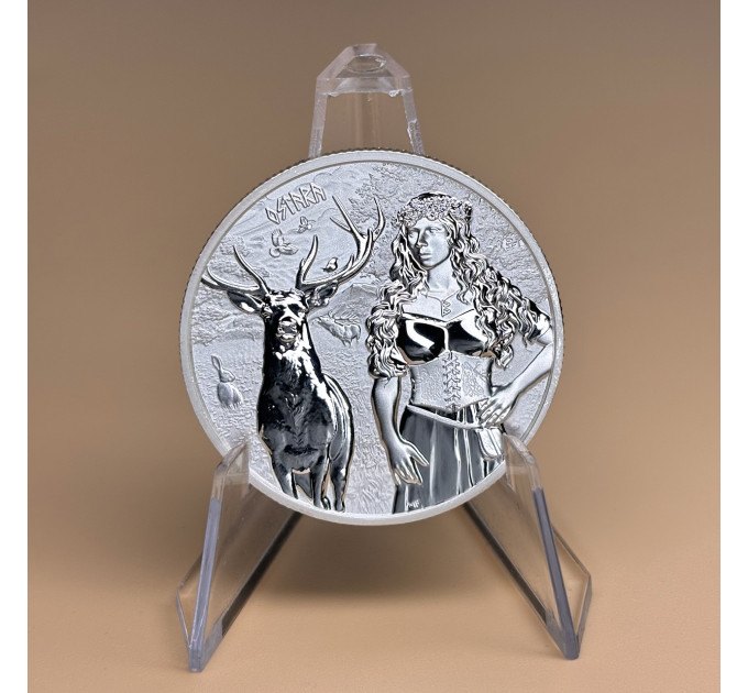 Серебряная монета Valkyries Остара 2023, 1 oz, 5 марок, Германия