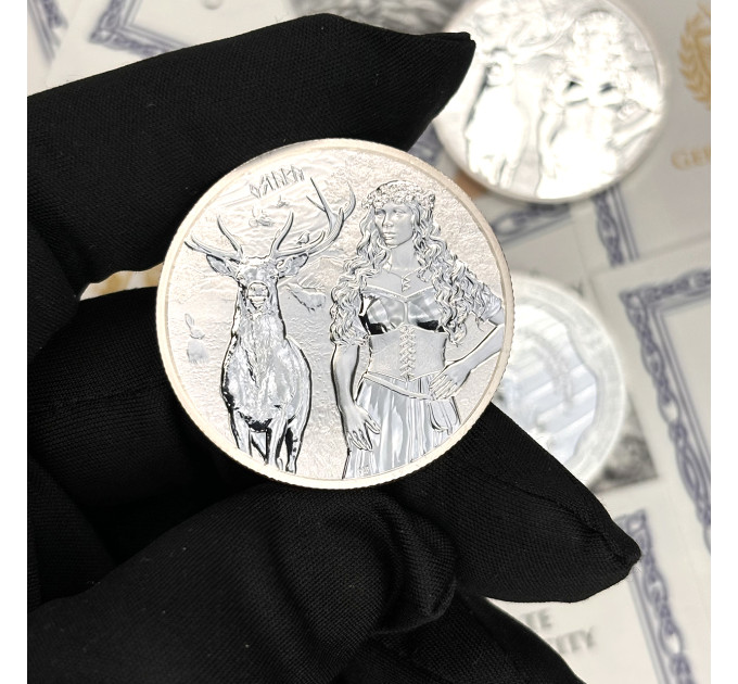 Серебряная монета Valkyries Остара 2023, 1 oz, 5 марок, Германия