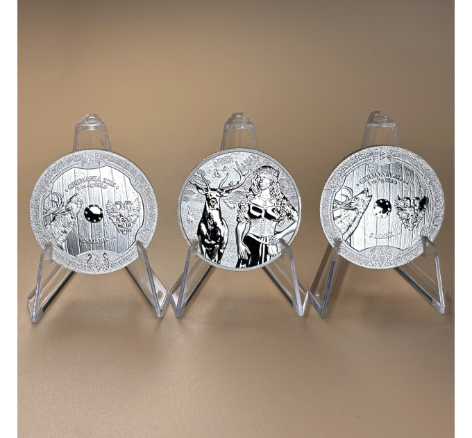 Серебряная монета Valkyries Остара 2023, 1 oz, 5 марок, Германия