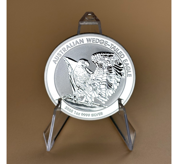 Серебряная монета $1Клинохвостый орёл 2025, 1 oz Ag9999, Австралия