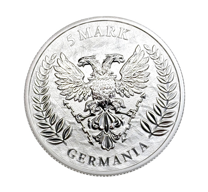 Срібна монета Леді Германія 2023, 1 oz Ag999.9, з сертифікатом