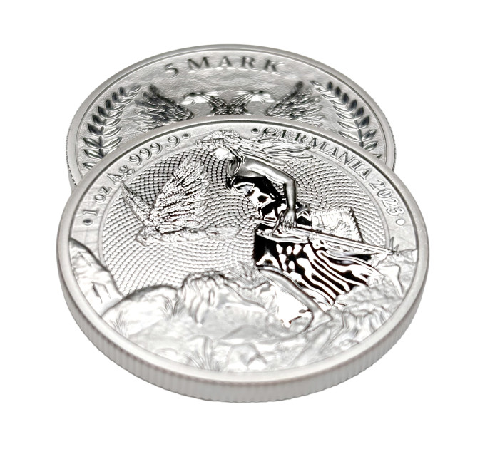 Срібна монета Леді Германія 2023, 1 oz Ag999.9, з сертифікатом