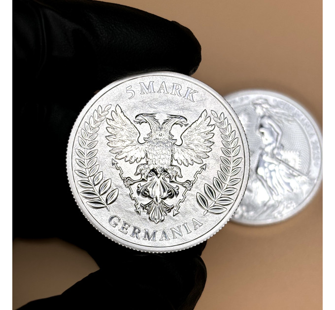 Срібна монета Леді Германія 2023, 1 oz Ag999.9, з сертифікатом