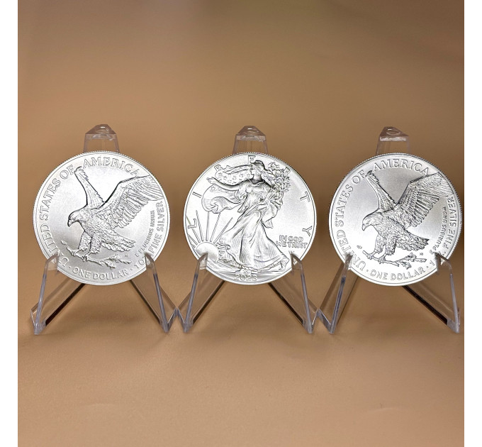 Серебряная монета Американский орел 2023, 1 oz Ag999, США