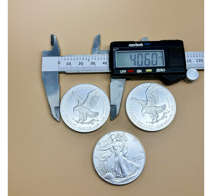 Серебряная монета Американский орел 2023, 1 oz Ag999, США