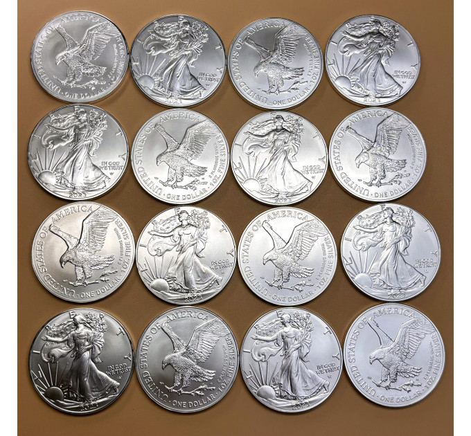 Серебряная монета Американский орел 2023, 1 oz Ag999, США