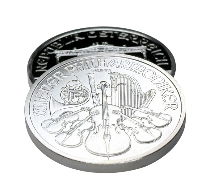 Серебряная монета Венская филармония 2009, 1 oz Ag999,9, Австрия 
