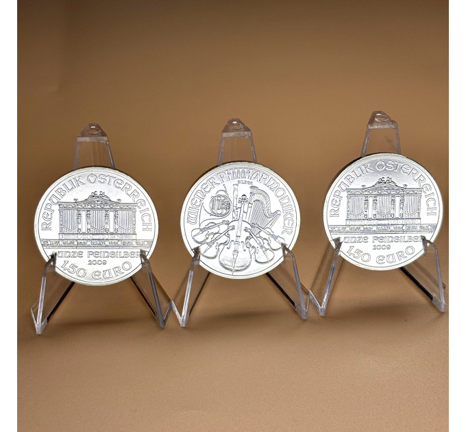 Серебряная монета Венская филармония 2009, 1 oz Ag999,9, Австрия 