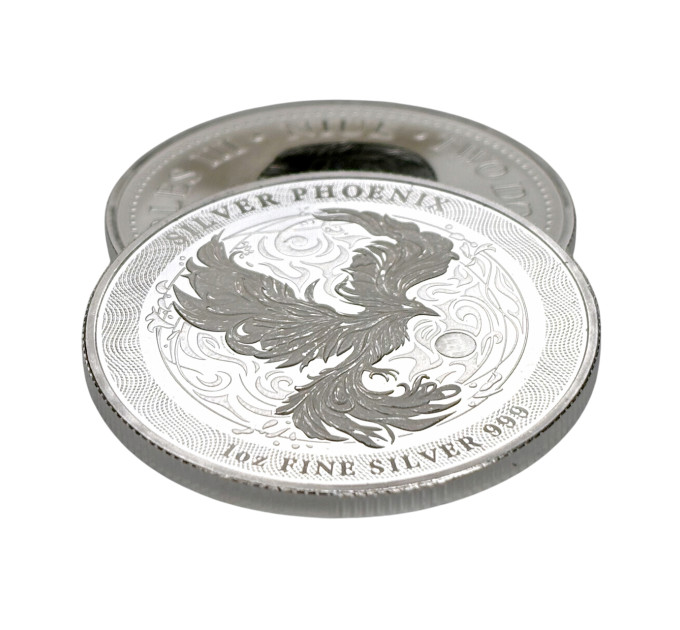 Инвестиционная серебряная монета 2$ Феникс 1oz 2025 Ниуэ