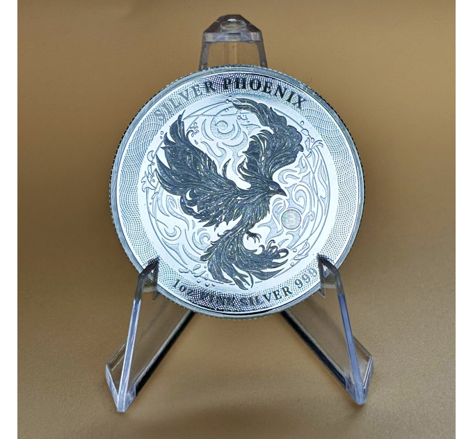 Инвестиционная серебряная монета 2$ Феникс 1oz 2025 Ниуэ