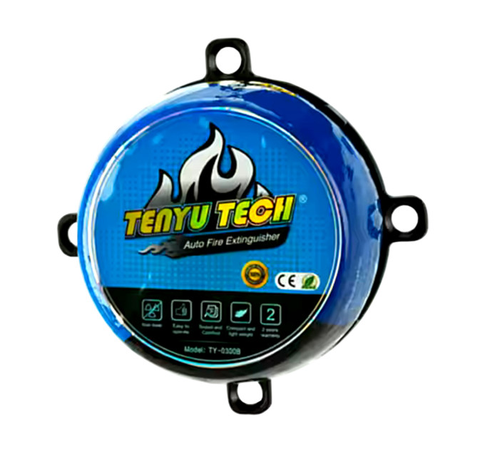 Огнетушитель Tenyu Tech TY-0300, 0,3 кг, порошковый, для авто и дома