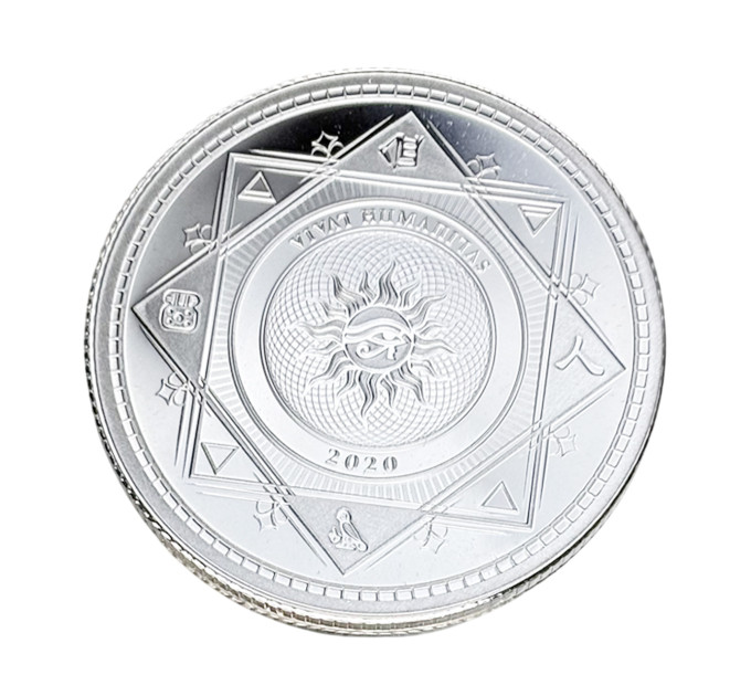 Серебряная монета 5$ Vivat Humanitas 2020 1oz инвестиционная монета Токелау