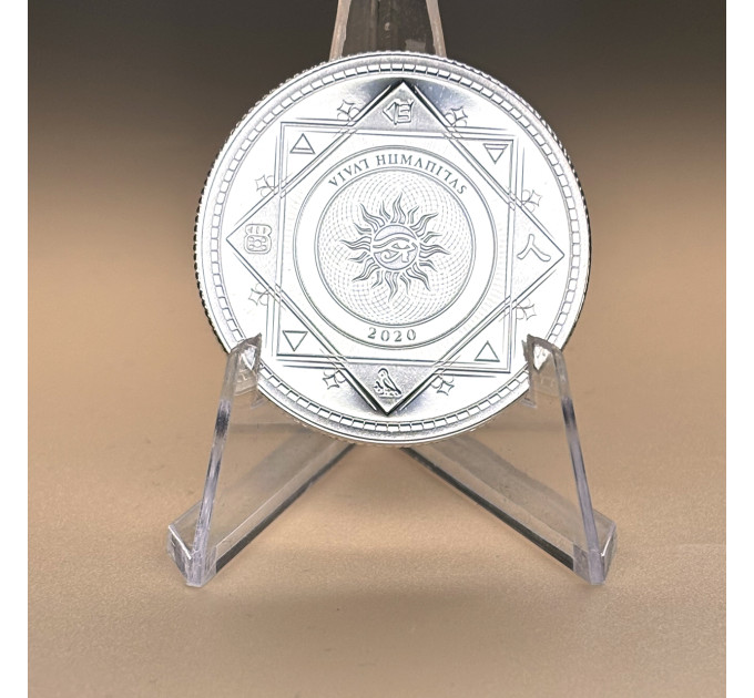 Серебряная монета 5$ Vivat Humanitas 2020 1oz инвестиционная монета Токелау