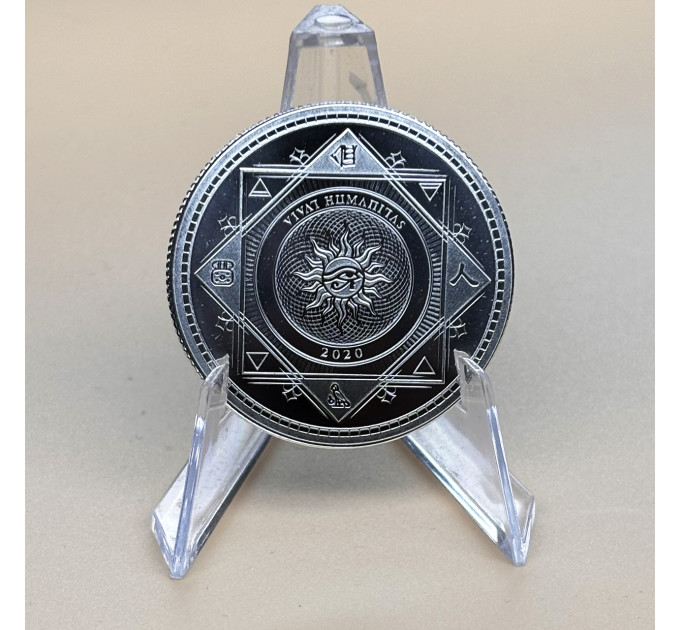 Серебряная монета 5$ Vivat Humanitas 2020 1oz инвестиционная монета Токелау
