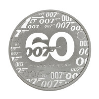 Серебряная монета 60 лет Джеймсу Бонду 1oz 2022 Тувалу