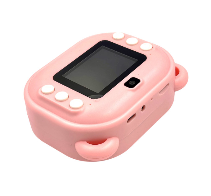 Фотоаппарат BabyCamera детский с печатью и экраном розовый