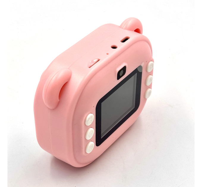 Фотоаппарат BabyCamera детский с печатью и экраном розовый