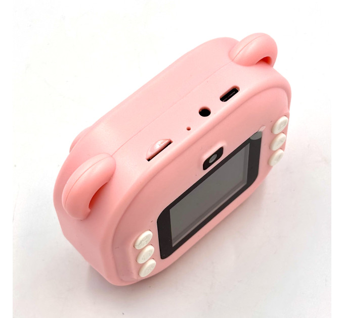 Фотоаппарат BabyCamera детский с печатью и экраном розовый