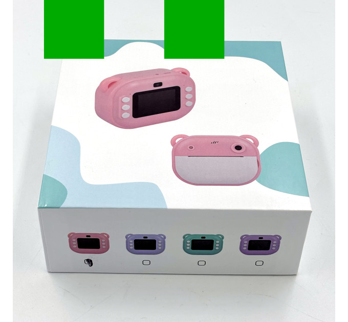 Фотоаппарат BabyCamera детский с печатью и экраном розовый