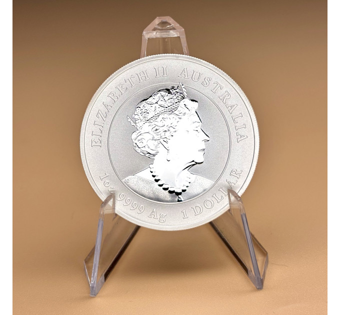 Серебряная монета 1 oz Год Кролика 2023 Australia Perth Mint Lunar III