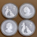 Серебряная монета 1 oz Год Кролика 2023 Australia Perth Mint Lunar III