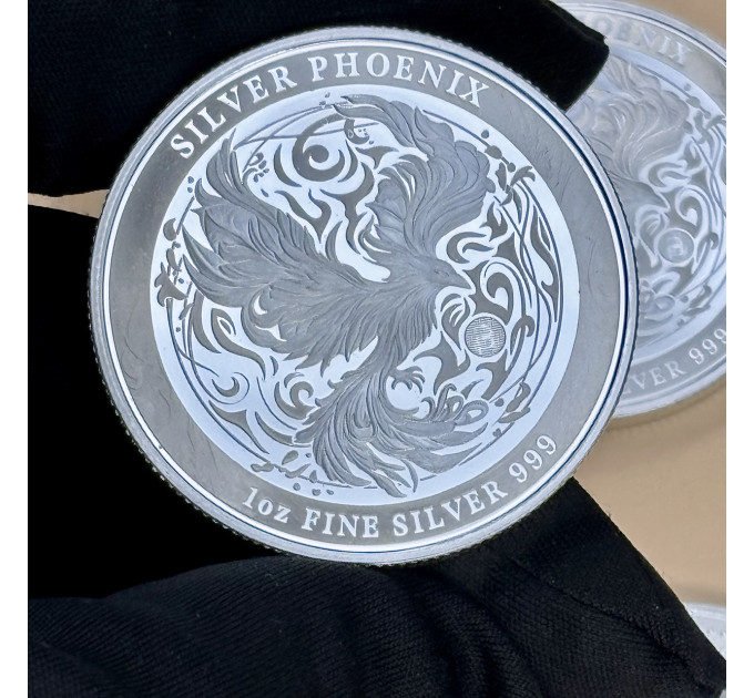 Серебряная монета 2$ Silver Phoenix 1 oz 2024 Ниуэ — коллекционный выпуск