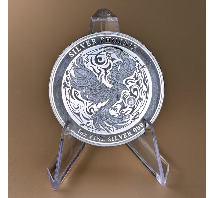 Серебряная монета 2$ Silver Phoenix 1 oz 2024 Ниуэ — коллекционный выпуск