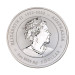Серебряная цветная монета 1$ Год Дракона 1 oz 2024 Австралия