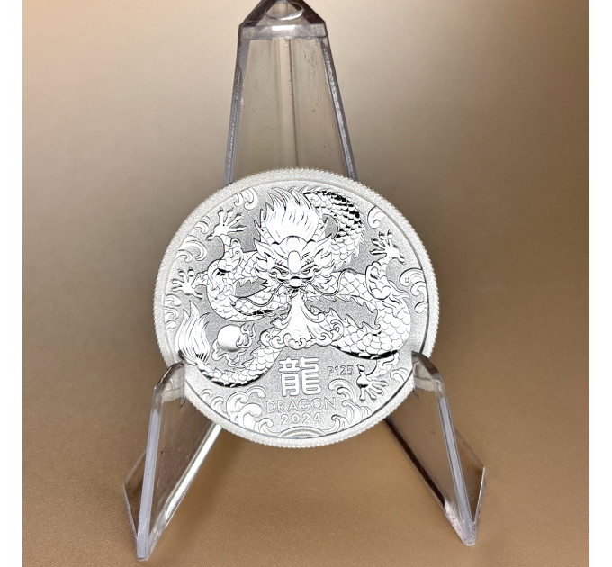 Серебряная монета 50¢ Год Дракона 1/2 oz 2024 Австралия