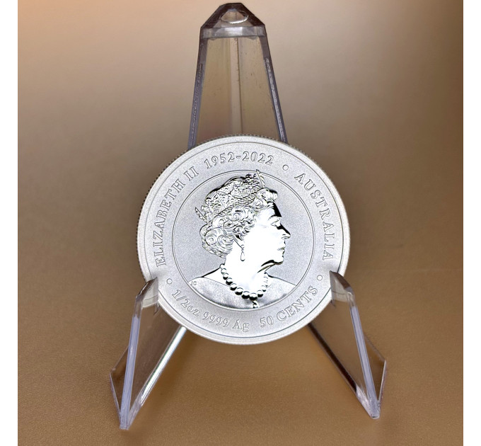 Серебряная монета 50¢ Год Дракона 1/2 oz 2024 Австралия